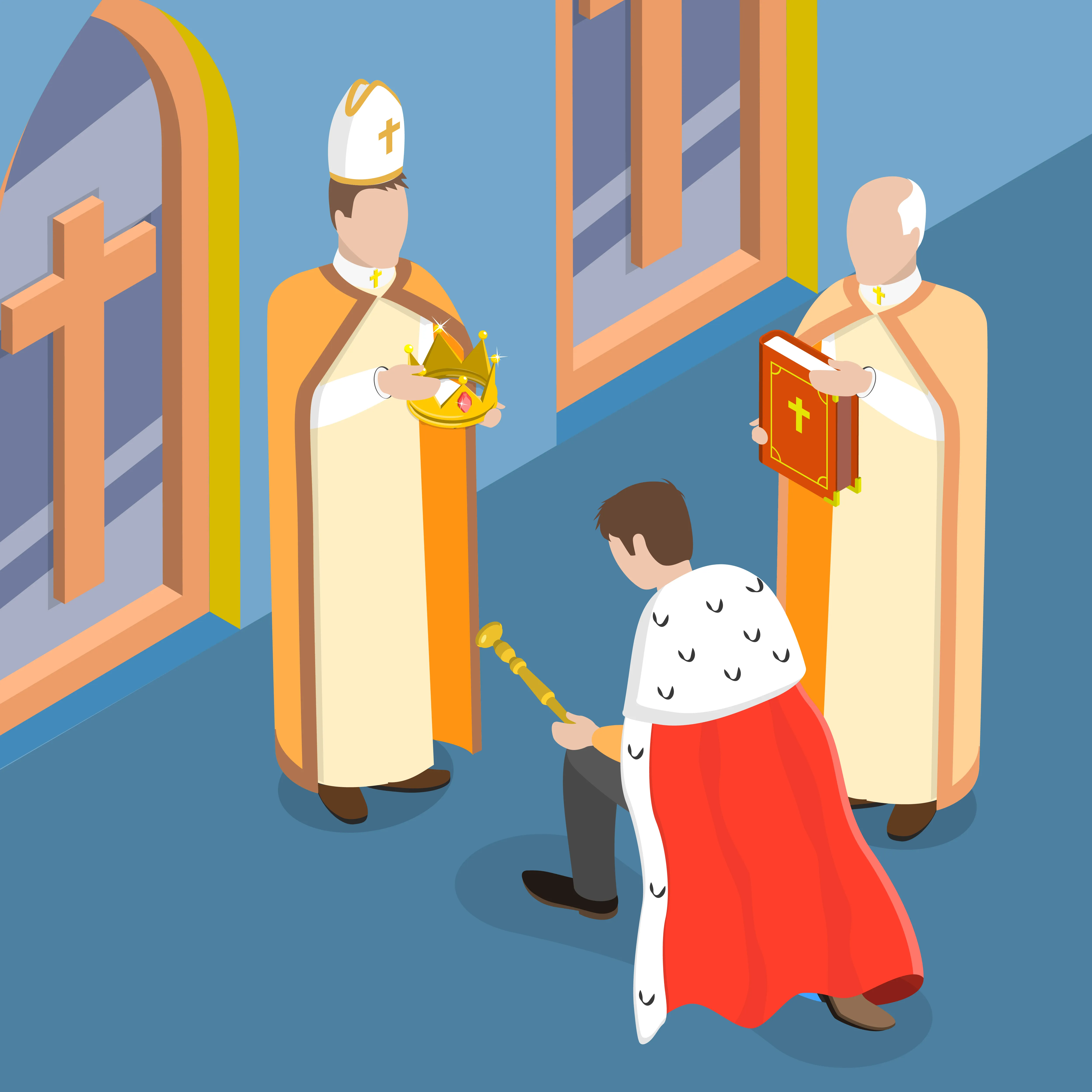 Historiengemälde zum Gang nach Canossa 