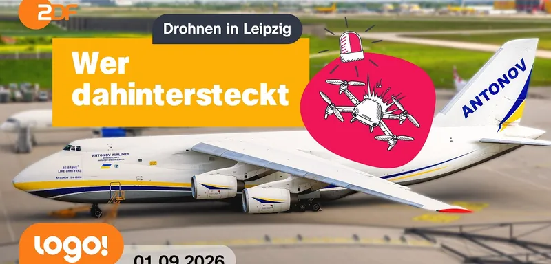 Neue Ermittlungen zu Sprengstoff-Drohnen an Flughafen | logo!-Nachrichten vom 01.09.26