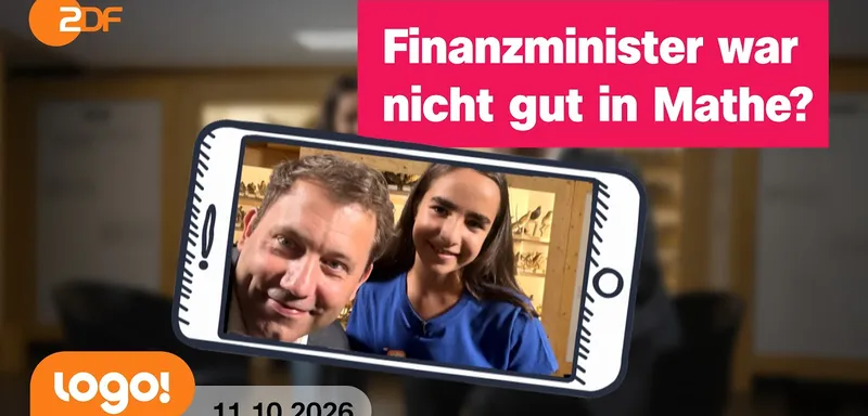 Kinderreporterin Inci löchert Finanzminister Klingbeil mit Fragen | logo!-Nachrichten vom 11.10.26