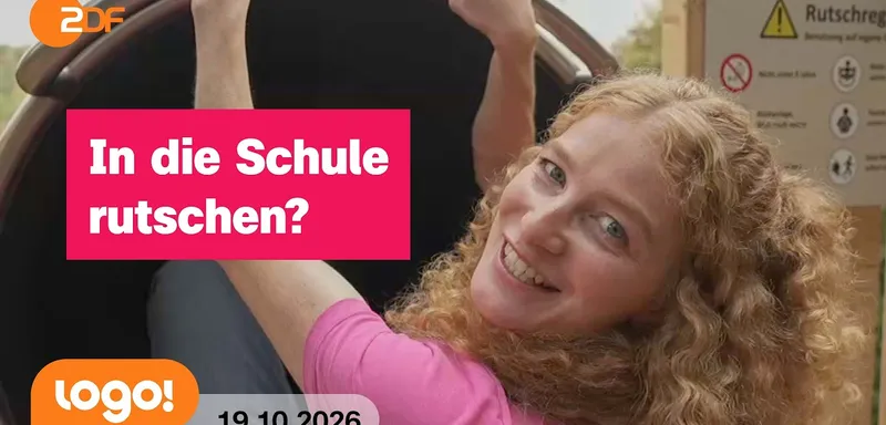 Lara checkt die Riesenrutsche zur Schule in Calw aus | logo!-Nachrichten vom 19.10.26