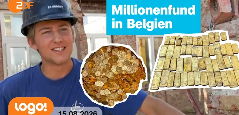 Belgien: 18-Jähriger findet Goldschatz | logo!-Nachrichten vom 15.08.26