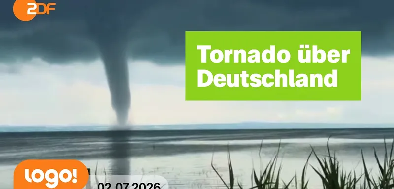 Seltenes Naturphänomen am Bodensee: So entsteht ein Tornado | logo! Nachrichten vom 02.07.2026