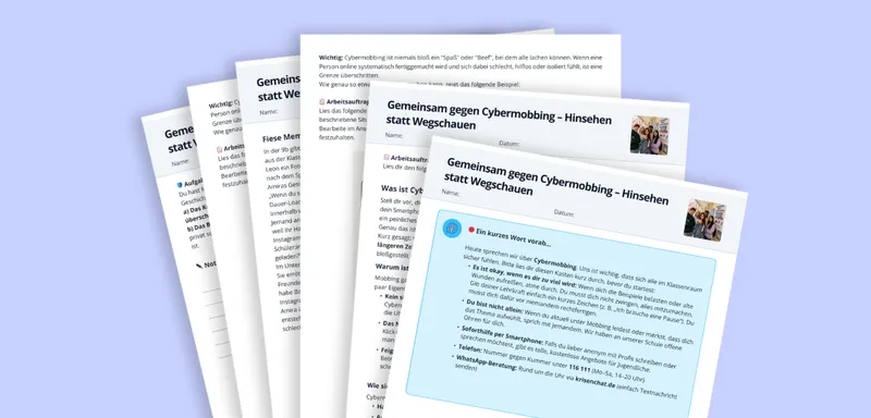 Gemeinsam gegen Cybermobbing – Hinsehen statt Wegschauen