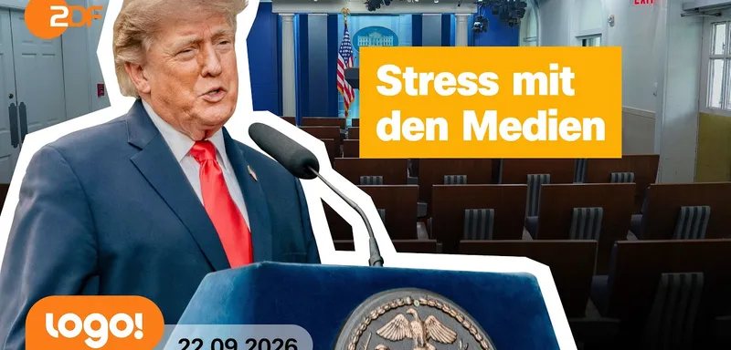 Keiner hört mehr zu?! Trumps Streit mit den Medien | logo!-Nachrichten vom 22.09.26