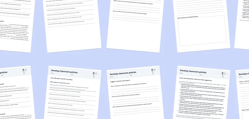 Develop Classroom Policies