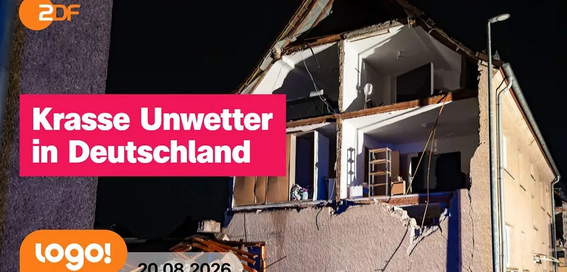 Heftige Gewitter mit Tornados in vielen Teilen Deutschlands | logo!-Nachrichten vom 20.08.26