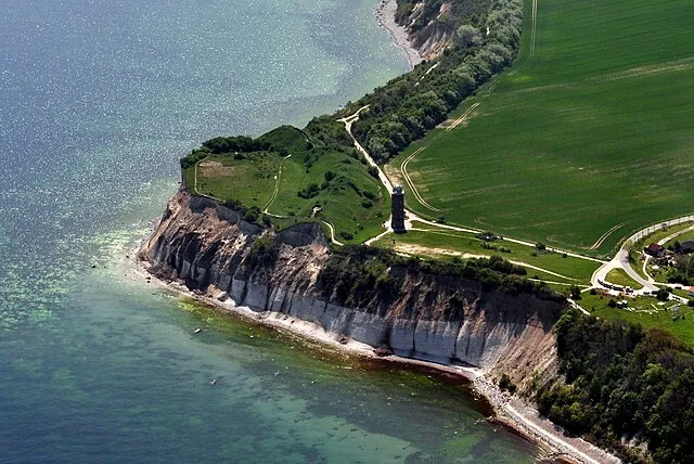 Die Ostsee ist ein Nebenmeer des Atlantiks. Kap Arkona auf der Insel Rügen, Vorpommern.