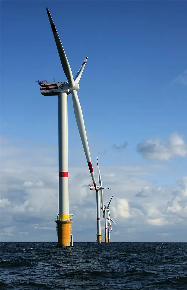 Windpark Thorntonbank vor der belgischen Küste