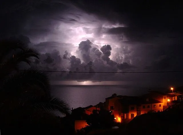 Gewitter über dem Meer, Garajau, Madeira