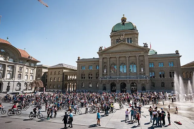 Klimastreik vor dem Bundeshaus am 20. April 2019