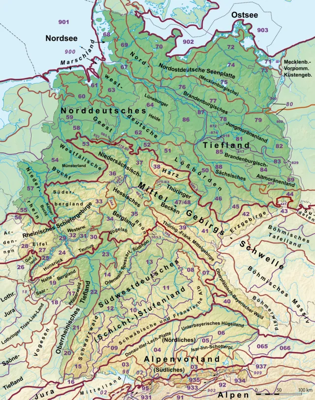 Naturräumliche Gliederung Deutschlands