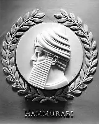 The relief portrait of Hammurabi in the U.S. Capitol, by Thomas Hudson Jones