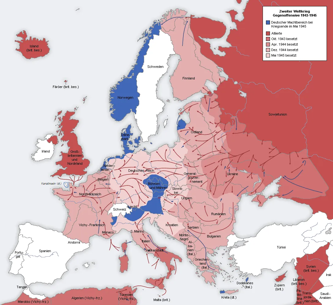 Zweiter Weltkrieg Europa 1943-1945