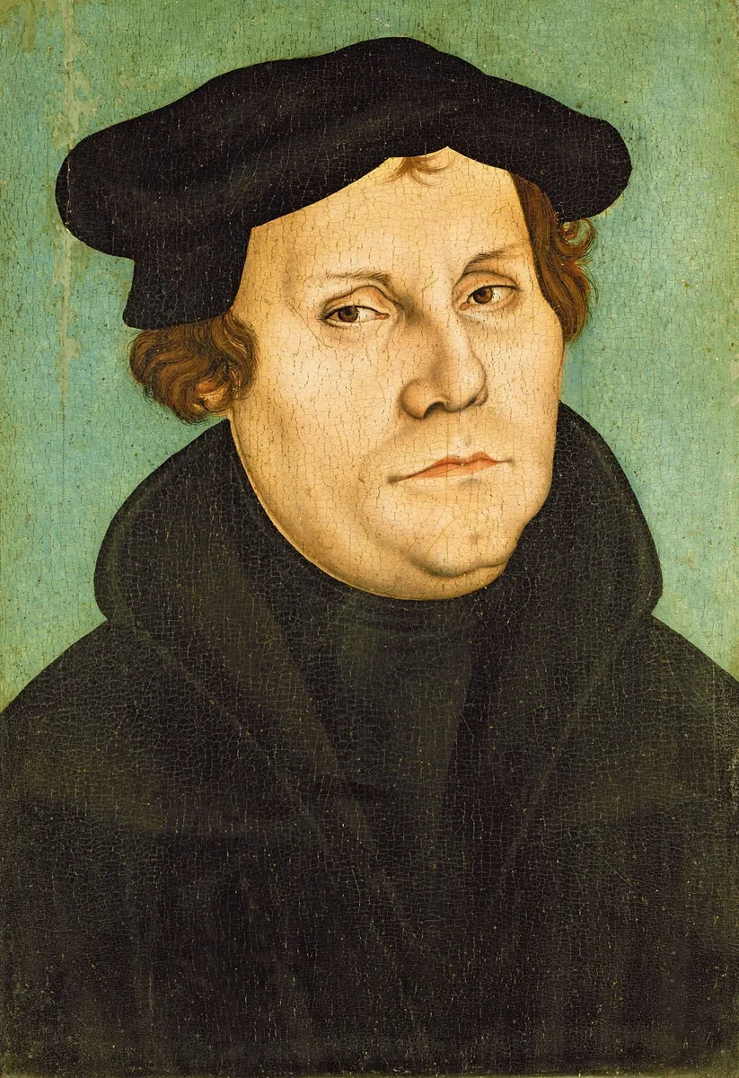 Martin Luther (Werkstatt Lucas Cranachs des Älteren, 1528, Sammlung Lutherhaus Wittenberg) 