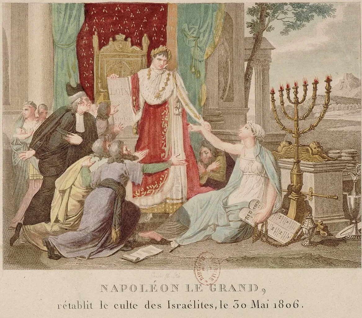 Napoleon Bonaparte stellt den Kult der Israeliten wieder her. 30. Mai 1806.