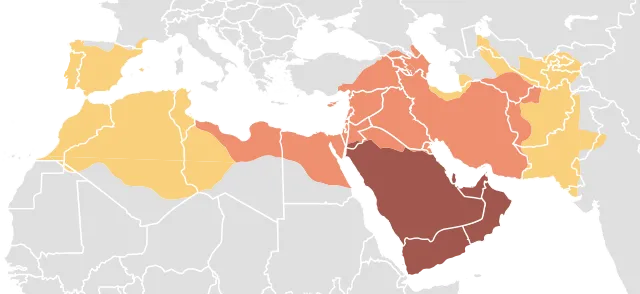 Ausbreitung des Islams bis zum Jahr 750: Ausbreitung unter Mohammed, 612–632Ausbreitung unter den ersten drei Kalifen, 632–655Ausbreitung unter dem Umayyaden-Kalifat 661–750
