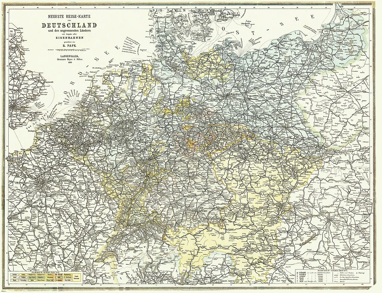 Streckennetz 1899