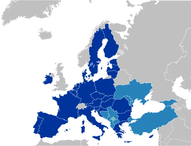 Mitgliedstaaten und Beitrittskandidaten der EU