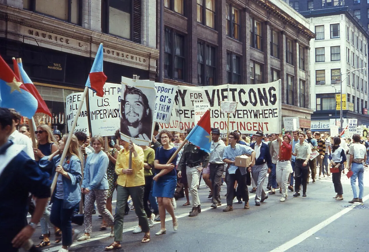 Antikriegsdemonstration in den USA, 1968