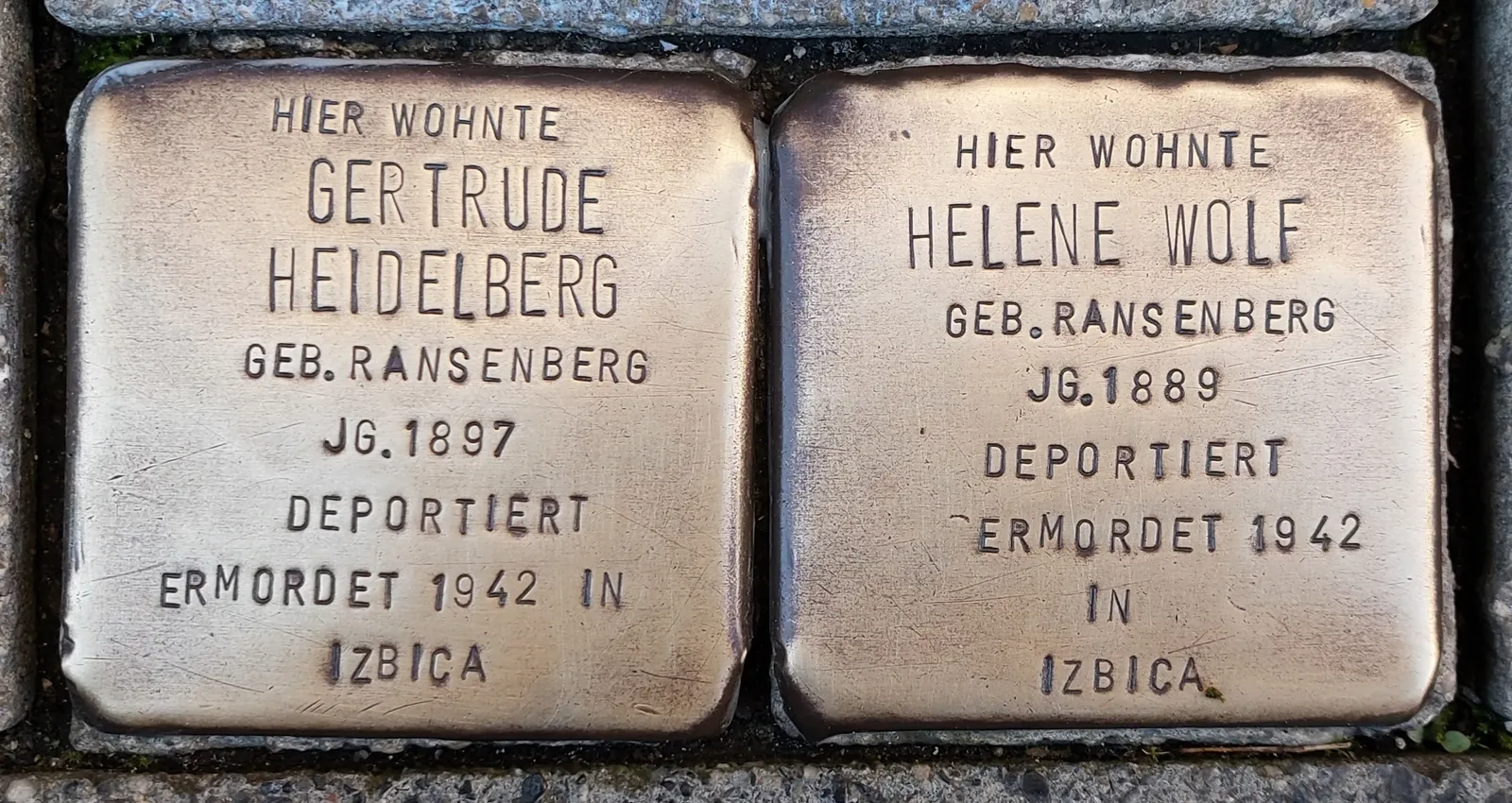 Stolpersteine Neuwied, Schloßstraße 71