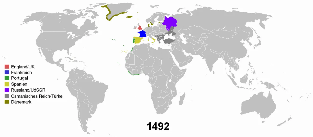 Verlauf der europäischen Expansion und des Imperialismus, 1492–2008