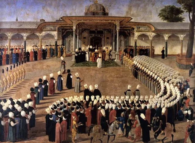 Audienz bei Sultan Selim III., um 1800