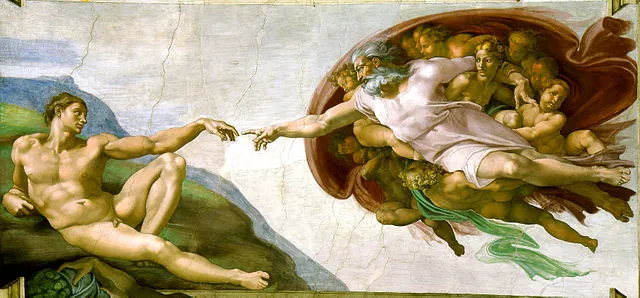 Die Erschaffung Adams von Michelangelo