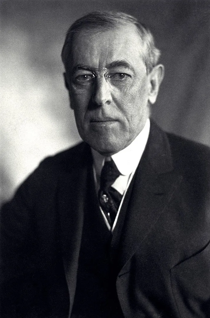 Porträt von Woodrow Wilson (Präsident der USA 1913-1921) - Bild von Harris & Ewing - 1919