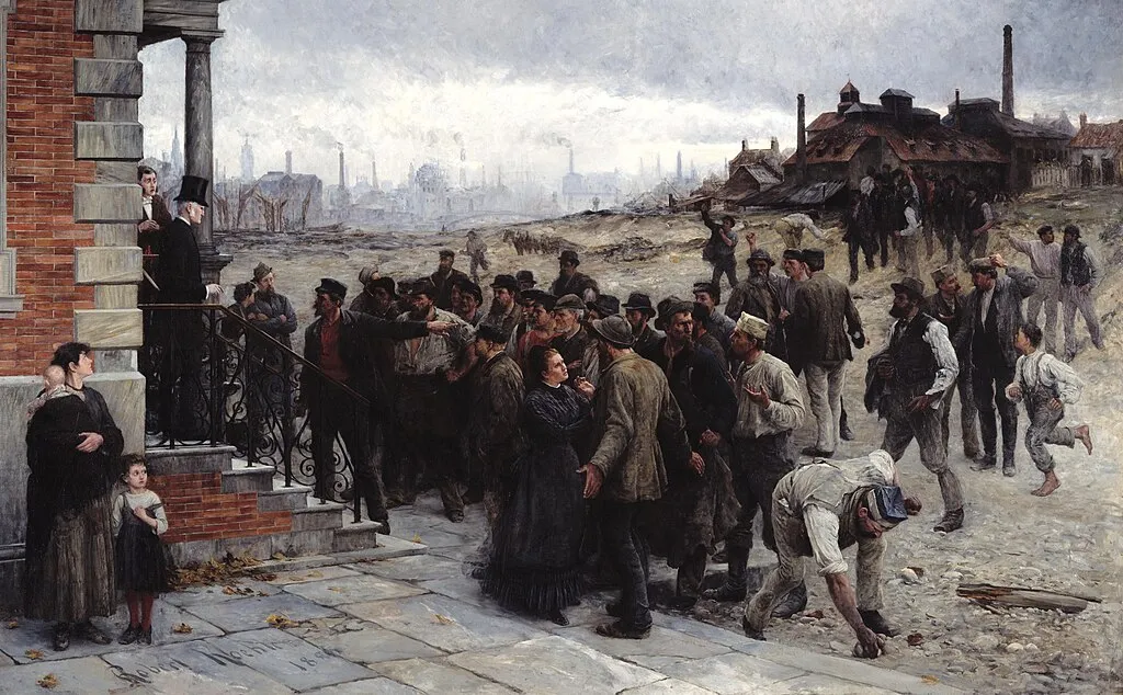 Robert Koehler: Der Streik, Gemälde von 1886