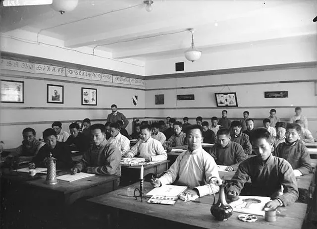 Studenten der Deutsch-Chinesischen Hochschule in Tsingtau, 1913