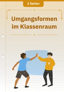 Umgangsformen im Klassenraum