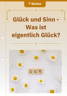 Glück und Sinn - Was ist eigentlich Glück?