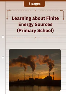 Learning about Finite Energy Sources (Primary School)