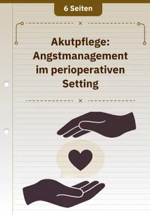 Akutpflege: Angstmanagement im perioperativen Setting