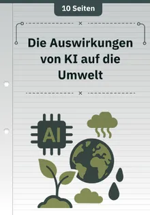 Die Auswirkungen von KI auf die Umwelt