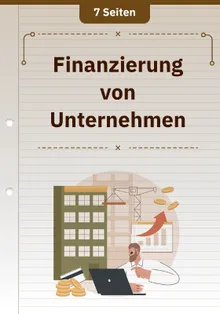 Finanzierung von Unternehmen