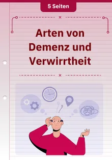 Arten von Demenz und Verwirrtheit