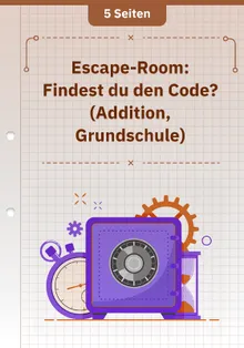 Escape-Room: Findest du den Code? (Addition, Grundschule)