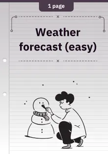 Weather forecast (easy)