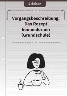 Vorgangsbeschreibung: Das Rezept kennenlernen (Grundschule)