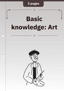 Basic knowledge: Art