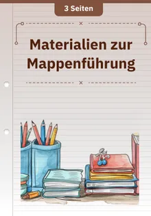 Materialien zur Mappenführung