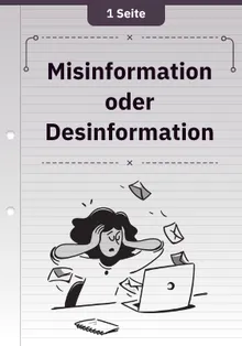 Misinformation oder Desinformation