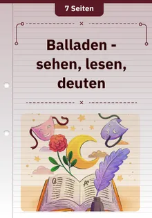 Balladen - sehen, lesen, deuten