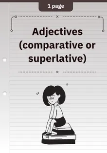 Adjectives (comparative or superlative)