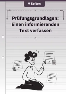 Prüfungsgrundlagen: Einen informierenden Text verfassen