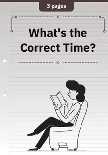 What's the Correct Time?
