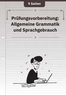 Prüfungsvorbereitung: Allgemeine Grammatik und Sprachgebrauch 