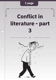 Conflict in literature - part 3 