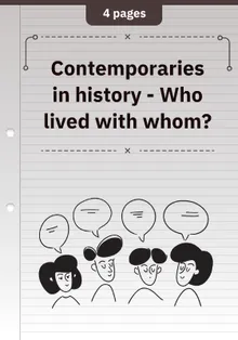 Contemporaries in history - Who lived with whom?